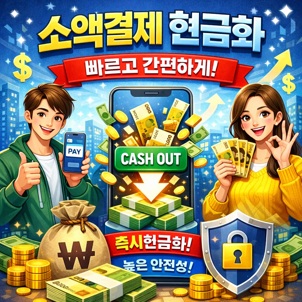 24시간 소액결제 현금화 전문 상담